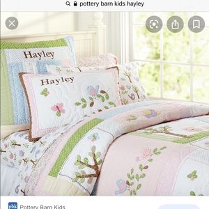 Pottery Barn Kids Hayley full size bedding SET